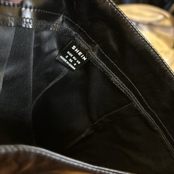 Black Leather Shorts - Picture 4 of 4